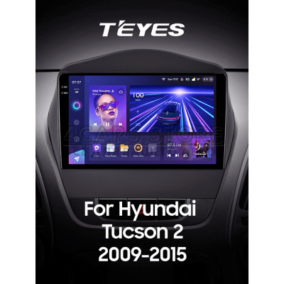 Штатная магнитола Teyes CC3 4+64 Gb Hyundai Tucson 2 LM IX35 2009-2015 (AB) 9" 2k