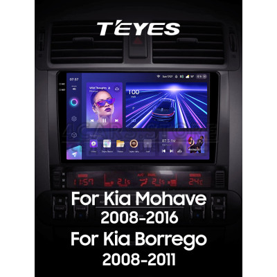 Штатна магнітола Teyes CC3 4+64 Gb Kia Mohave 2008-2016 Borrego 2008-2011 9" 2k