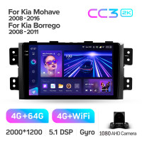 Штатная магнитола Teyes CC3 4+64 Gb Kia Mohave 2008-2016 Borrego 2008-2011 9" 2k