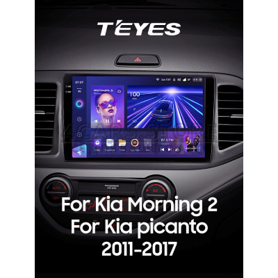 Штатная магнитола Teyes CC3 4+64 Gb Kia Morning 2011-2017 9" 2k