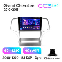 Штатная магнитола Teyes CC3 6+128 Gb Jeep Grand Cherokee WK2 2010-2013 9" 2k (L2)