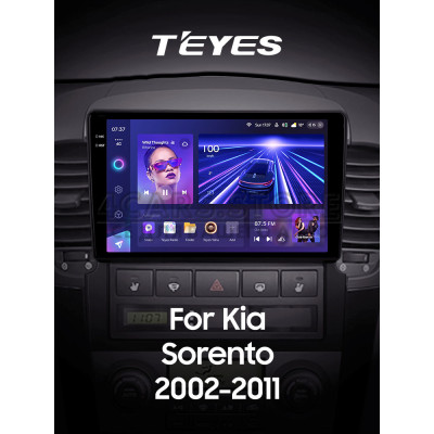 Штатна магнітола Teyes CC3 4+64 Gb Kia Sorento BL 2002 - 2011 9" 2k