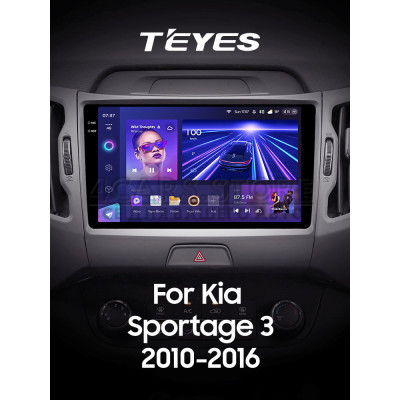 Штатная магнитола Teyes CC3 4+64 Gb Kia Sportage 3 SL 2010-2016 (B) 9" 2k