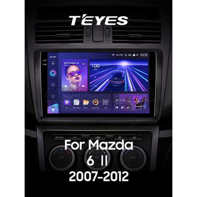 Штатная магнитола Teyes CC3 4+64 Gb Mazda 6 2 GH 2007-2012 9" 2k