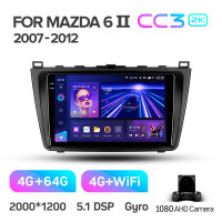 Штатна магнітола Teyes CC3 4+64 Gb Mazda 6 2 GH 2007-2012 9" 2k