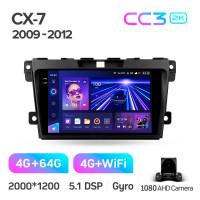 Штатна магнітола Teyes CC3 4+64 Gb Mazda CX7 CX-7 CX 7 ER 2009-2012 9" 2k (L1)