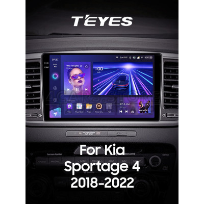 Штатная магнитола Teyes CC3 6+128 Gb Kia Sportage 4 QL 2018-2022 (A) 9" 2k