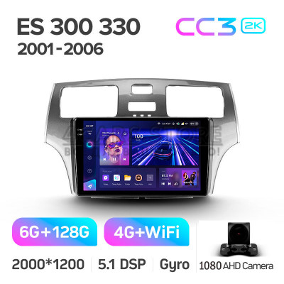 Штатная магнитола Teyes CC3 6+128 Gb Lexus ES300 300 ES330