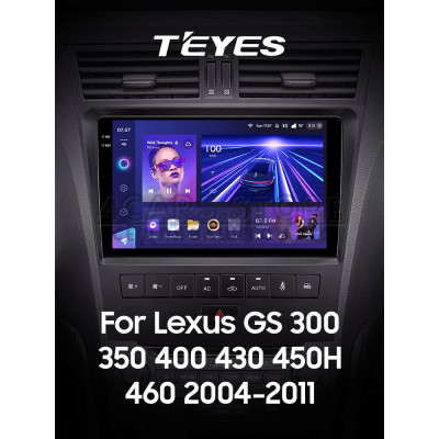 Штатная магнитола Teyes CC3 6+128 Gb Lexus GS300 S190 GS350 GS400 GS430 GS450h GS460 GS 300 III 3 350 400 430 450h 460 2004-201