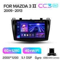 Штатна магнітола Teyes CC3 6+128 Gb Mazda 3 2 2009-2013 9" 2k
