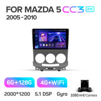 Штатна магнітола Teyes CC3 6+128 Gb Mazda 5 2 CR 2005-2010 9" 2k