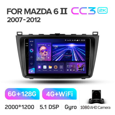 Штатная магнитола Teyes CC3 6+128 Gb Mazda 6 2 GH 2007-2012 9" 2k Штатная магнитола Teyes CC3 6+128 Gb Mazda 6 2 GH 2007-2012 9" 2k