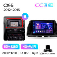 Штатная магнитола Teyes CC3 6+128 Gb Mazda CX5 CX-5 CX 5 1 KE 2012-2015 (B) 9" 2k