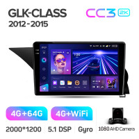 Штатная магнитола Teyes CC3 4+64 Gb Mercedes-Benz GLK-Class X204 2012 - 2015 9" 2k (L3)
