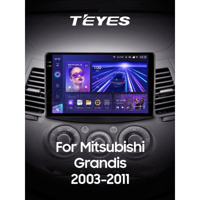 Штатная магнитола Teyes CC3 4+64 Gb Mitsubishi Grandis 1 2003-2010 (F1) 9" 2k