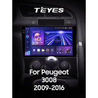 Штатна магнітола Teyes CC3 4+64 Gb Peugeot 3008 1 2009-2016 (F1) 9" 2k