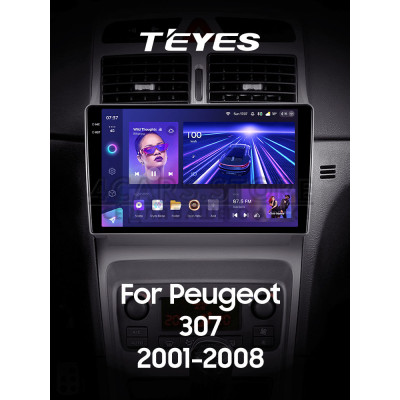 Штатна магнітола Teyes CC3 4+64 Gb Peugeot 307 1 2001-2008 9" 2k
