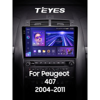 Штатна магнітола Teyes CC3 4+64 Gb Peugeot 407 1 2004 - 2011 (F1) 9" 2k (L2)