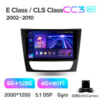 Штатная магнитола Teyes CC3 6+128 Gb Mercedes Benz E Class S211 W211 2002-2009 CLS Class C219 2004-2010 9" 2k
