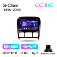 Штатная магнитола Teyes CC3 6+128 Gb Mercedes Benz S-Class W220 VV220 1998-2005 9" 2k (L1)
