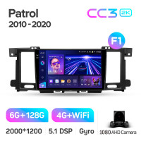 Штатная магнитола Teyes CC3 6+128 Gb Nissan Patrol 6 VI Y62 2010-2020 (F1) 9" 2k (L1)