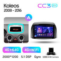 Штатная магнитола Teyes CC3 4+64 Gb Renault Koleos 2008 - 2016 (A) 9" 2k (L1)