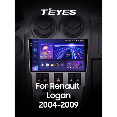 Штатная магнитола Teyes CC3 4+64 Gb Renault Logan 1 2004-2009 9" 2k