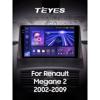 Штатная магнитола Teyes CC3 4+64 Gb Renault Megane 2 2002-2009 9" 2k