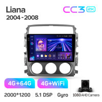 Штатная магнитола Teyes CC3 4+64 Gb Suzuki Liana 1 2004-2008 9" 2k
