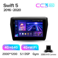 Штатная магнитола Teyes CC3 4+64 Gb Suzuki Swift 5 2016-2020 9" 2k