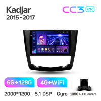 Штатна магнітола Teyes CC3 6+128 Gb Renault Kadjar 2015-2017 9" 2k