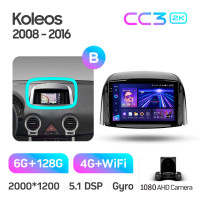Штатная магнитола Teyes CC3 6+128 Gb Renault Koleos 2008 - 2016 (A) 9" 2k (L1)
