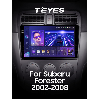 Штатна магнітола Teyes CC3 6+128 Gb Subaru Forester SG 2002-2008 9" 2k
