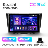 Штатная магнитола Teyes CC3 6+128 Gb Suzuki Kizashi 2009-2015 9" 2k
