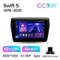 Штатная магнитола Teyes CC3 6+128 Gb Suzuki Swift 5 2016-2020 9" 2k