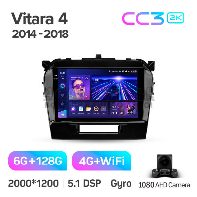 Штатна магнітола Teyes CC3 6+128 Gb Suzuki Vitara 4 2014-2018 9" 2k Штатна магнітола Teyes CC3 6+128 Gb Suzuki Vitara 4 2014-2018 9" 2k