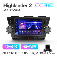Штатна магнітола Teyes CC3 4+64 Gb Toyota Highlander 2 XU40 2007-2013 (F3) 9" 2k (L2)