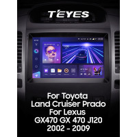 Штатная магнитола Teyes CC3 4+64 GB Toyota Land Cruiser Prado 120 Lexus GX470 GX 470 J120 2004-2009 (F2) 9" 2k (L3)