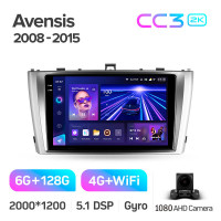 Штатная магнитола Teyes CC3 6+128 Gb Toyota Avensis 3 2008-2015 (F1) 9" 2k