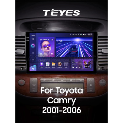 Штатная магнитола Teyes CC3 6+128 Gb Toyota Camry 5 XV 30 2001-2006-A 9" 2k