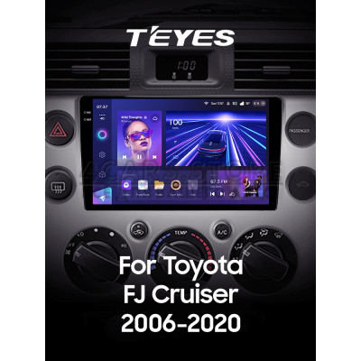 Штатная магнитола Teyes CC3 6+128 Gb Toyota FJ Cruiser J15 2006-2020 (F1) 9" 2k