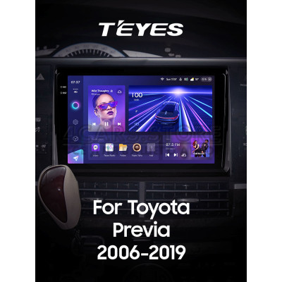 Штатная магнитола Teyes CC3 4+64 Gb Toyota Previa XR50 2006 - 2019 9" 2k