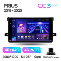Штатная магнитола Teyes CC3 4+64 Gb Toyota Prius XW50 2015-2020 9" 2k