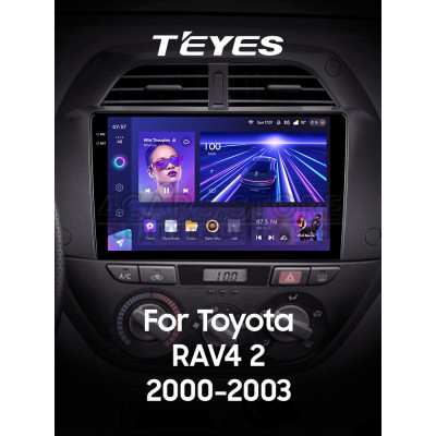 Штатная магнитола Teyes CC3 4+64 Gb Toyota RAV4 2 CA20 CA20W XA20 2000 - 2003 (F3) 9" 2k