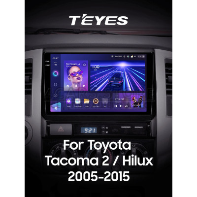 Штатная магнитола Teyes CC3 4+64 Gb Toyota Tacoma 2 N200 Hilux 2005-2015 9" 2k (L1)