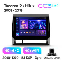 Штатная магнитола Teyes CC3 4+64 Gb Toyota Tacoma 2 N200 Hilux 2005-2015 9" 2k (L1)