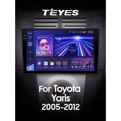 Штатная магнитола Teyes CC3 4+64 Gb Toyota Yaris XP90 2005-2012 (F1) 9" 2k