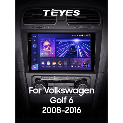 Штатна магнітола Teyes CC3 4+64 Gb Volkswagen Golf 6 2008-2016 9" 2k