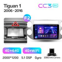 Штатна магнітола Teyes CC3 4+64 Gb Volkswagen Tiguan 1 NF 2006-2017 (F2) 9" 2k