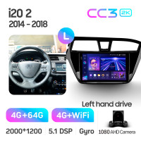 Штатна магнітола Teyes CC3 4+64 Gb Hyundai i20 2 II GB 2014-2018 9" 2k